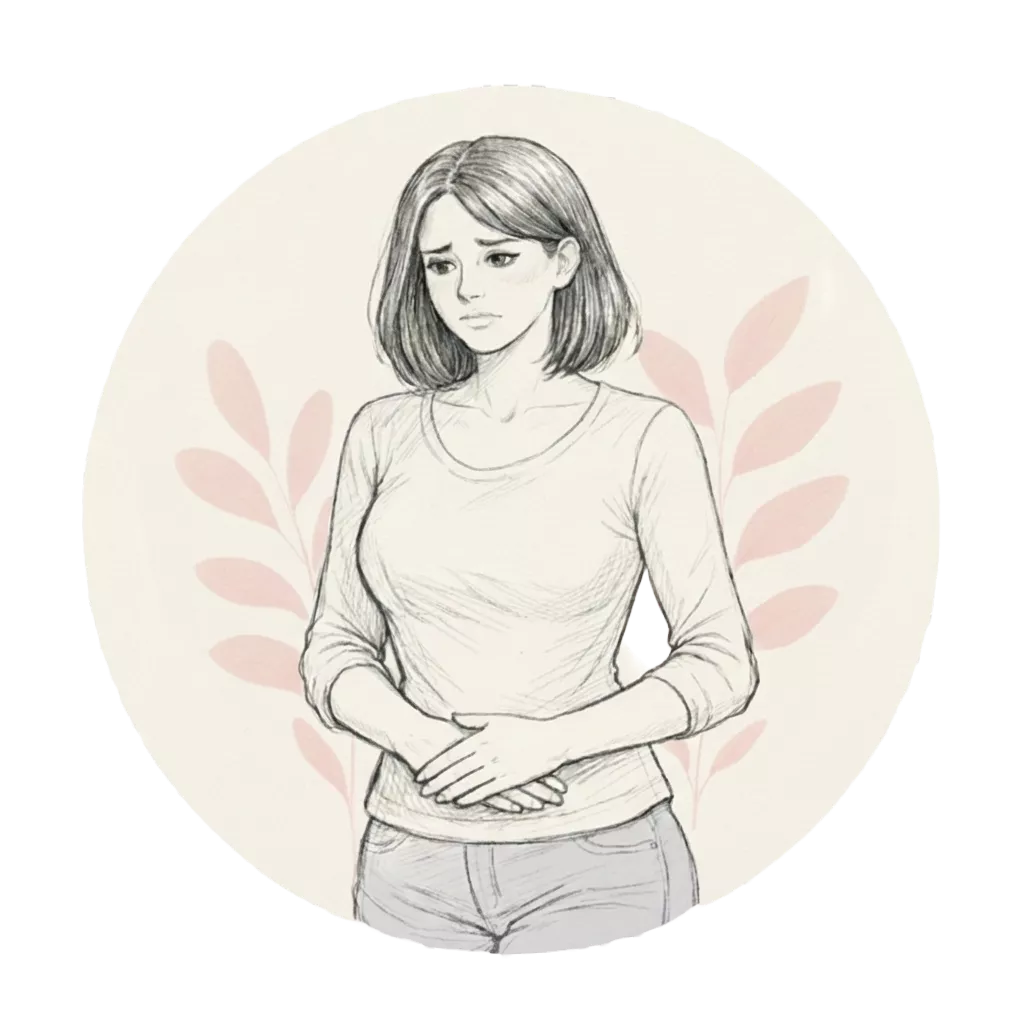 Woman over 40 experiencing bladder concerns